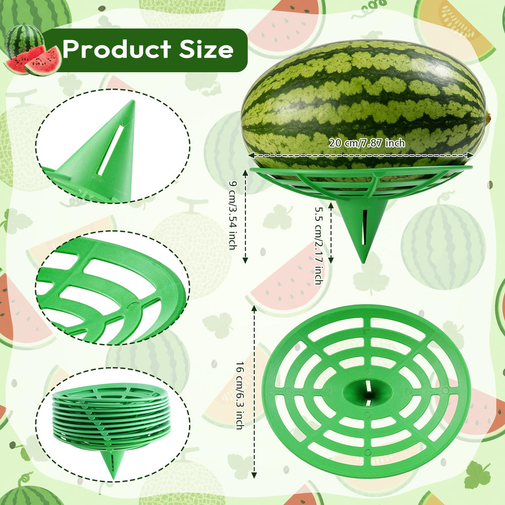 ATLIKE Melon Cradle inserted into soil in garden