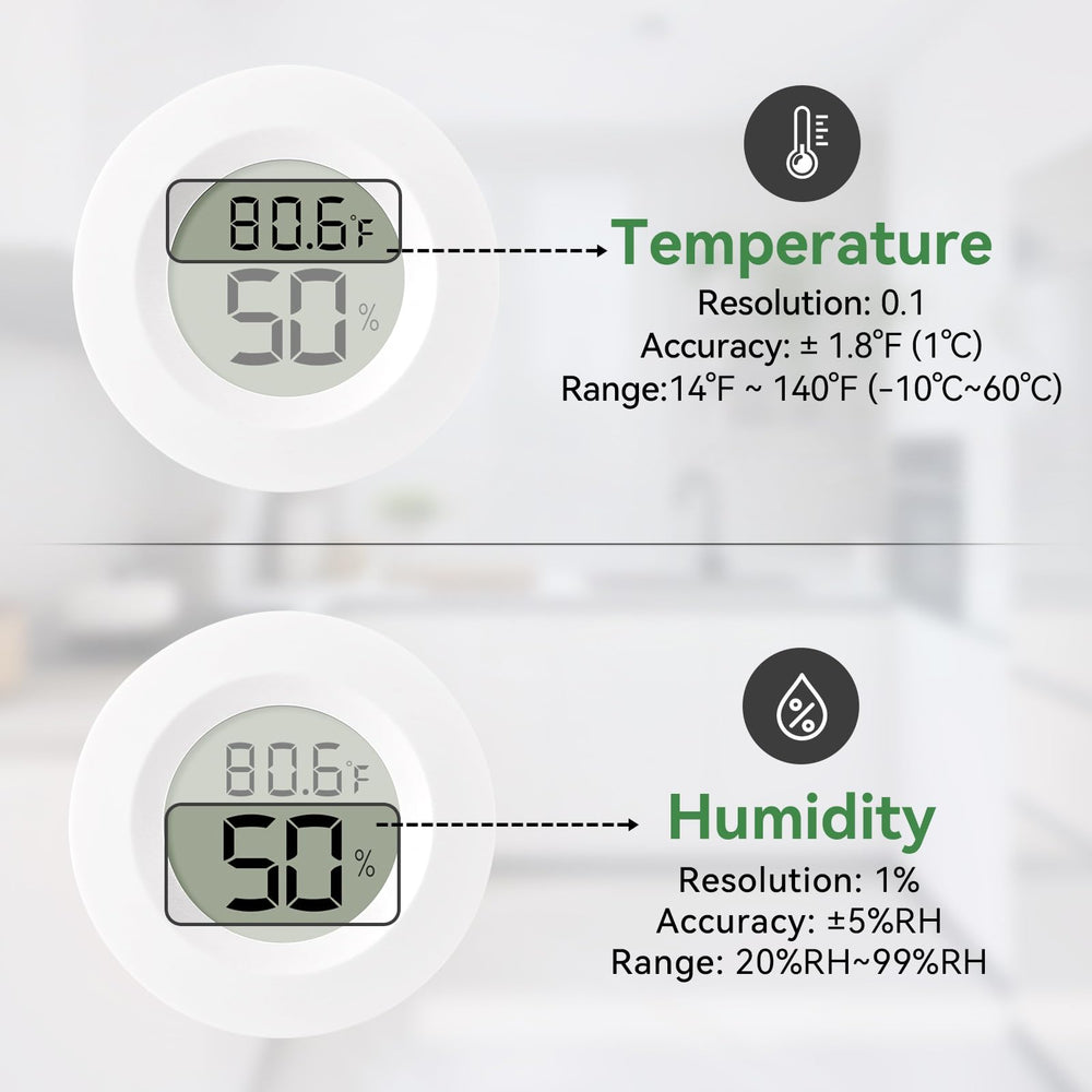 Atogou Hygrometer showing humidity and temperature