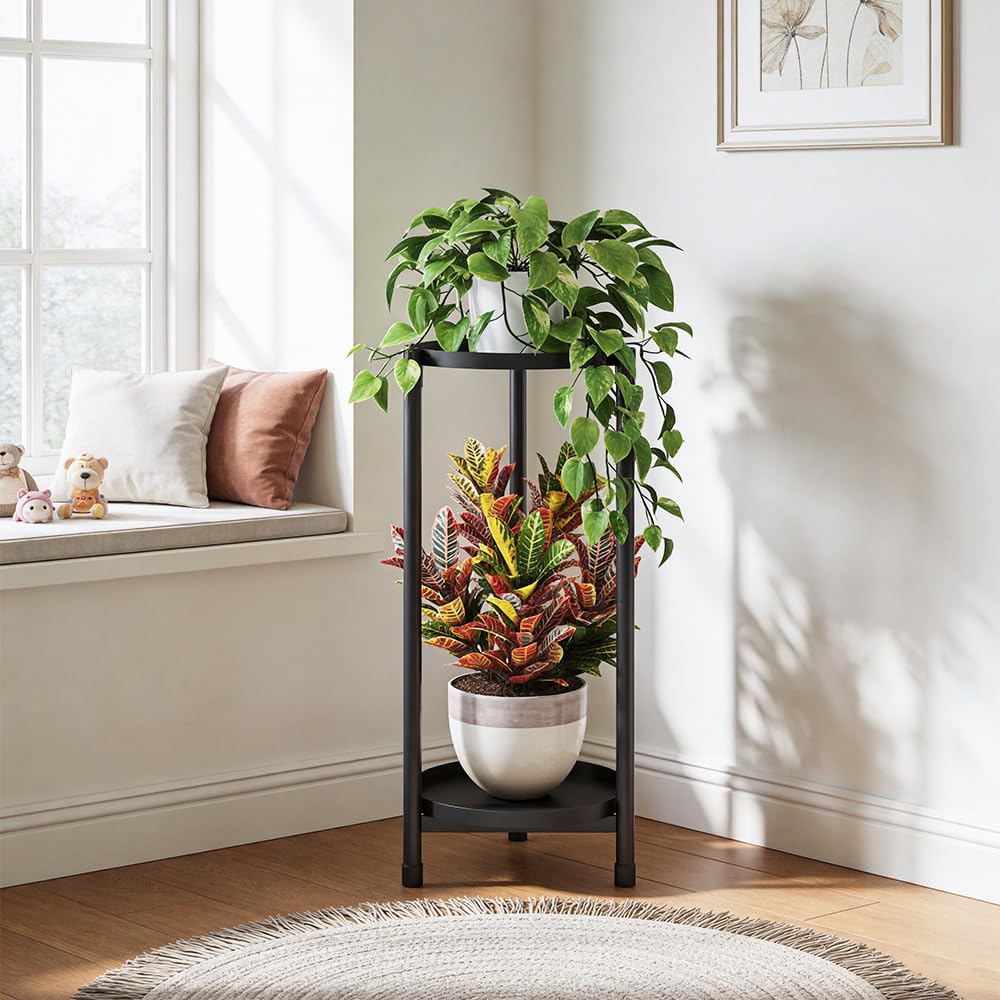 Atpddpey 2 Tier Black Plant Stand assembly instructions