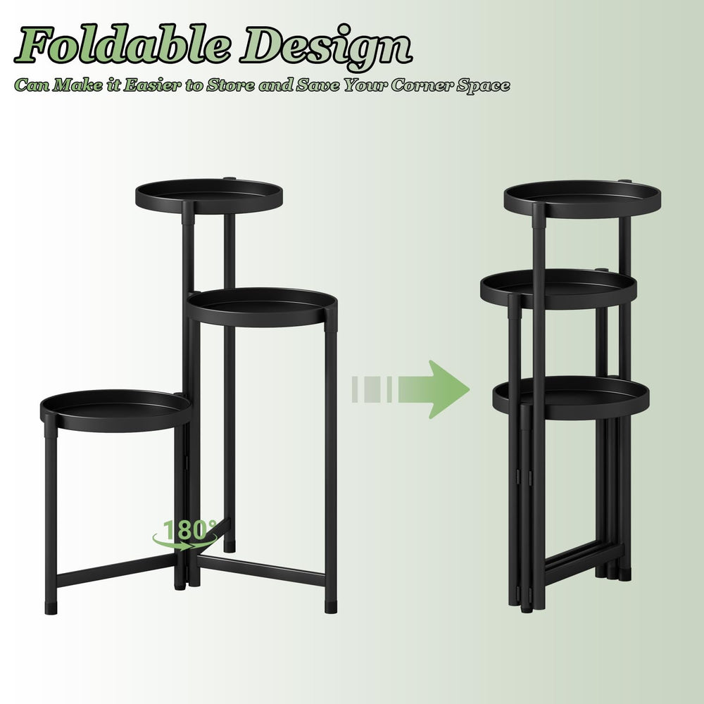 Atpddpey plant stand in a garden setting