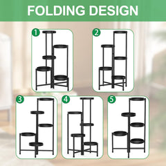 Atpddpey Plant Stand with five removable trays