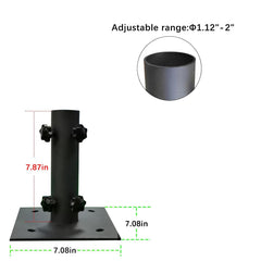Atsasaye Umbrella Base with mounting plate and screws