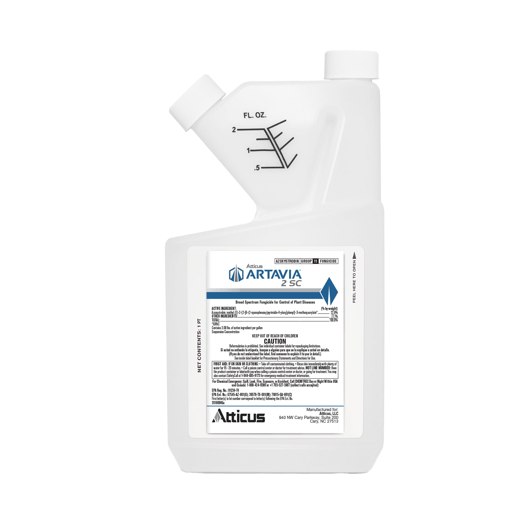 Atticus Artavia 2 SC Fungicide 16oz front view