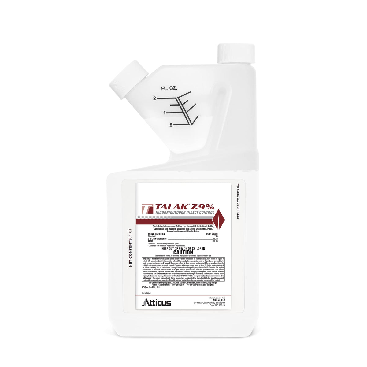 Atticus Talak 7.9% Bifenthrin Insecticide Concentrate 32oz front view