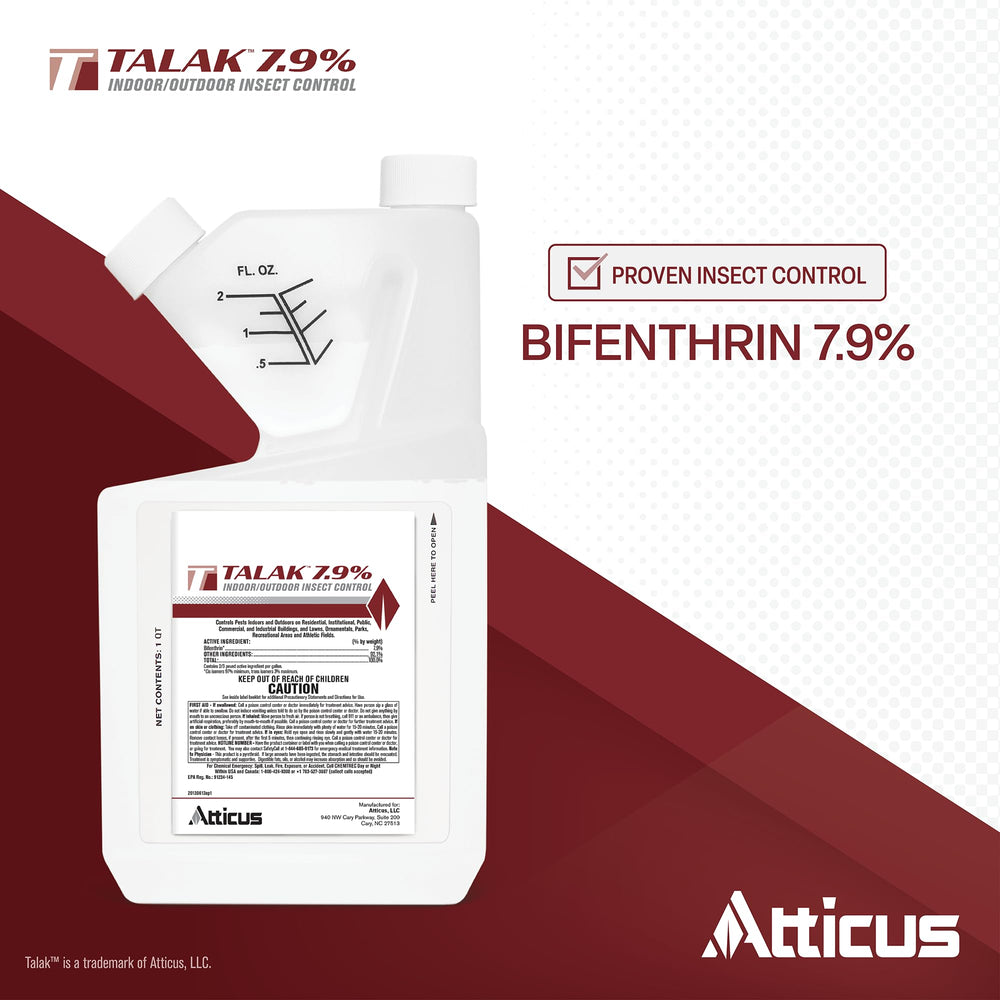 Atticus Talak 7.9% Bifenthrin Insecticide Concentrate 32oz side view