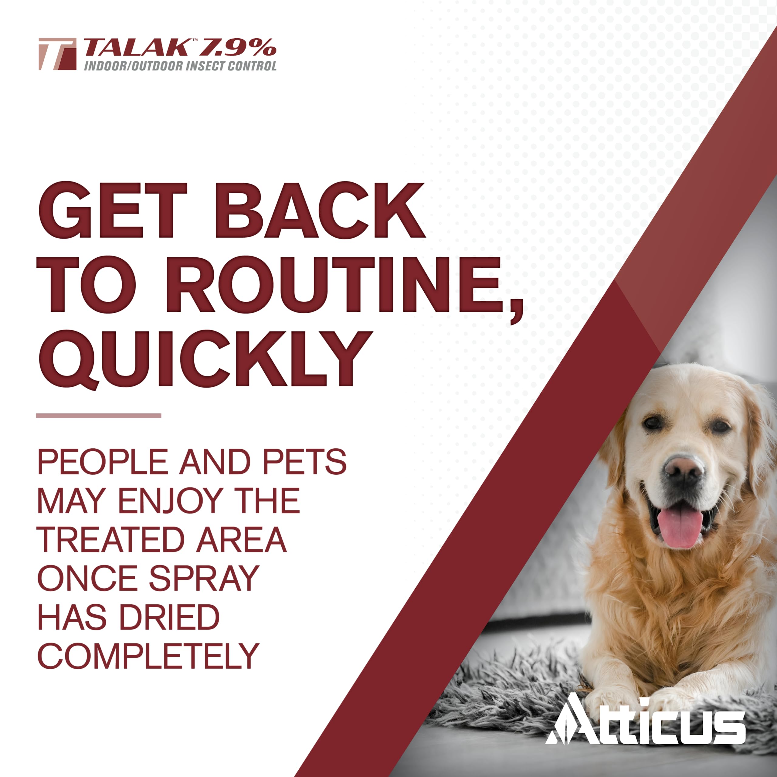 Atticus Talak 7.9% Insecticide Concentrate used indoors near plants