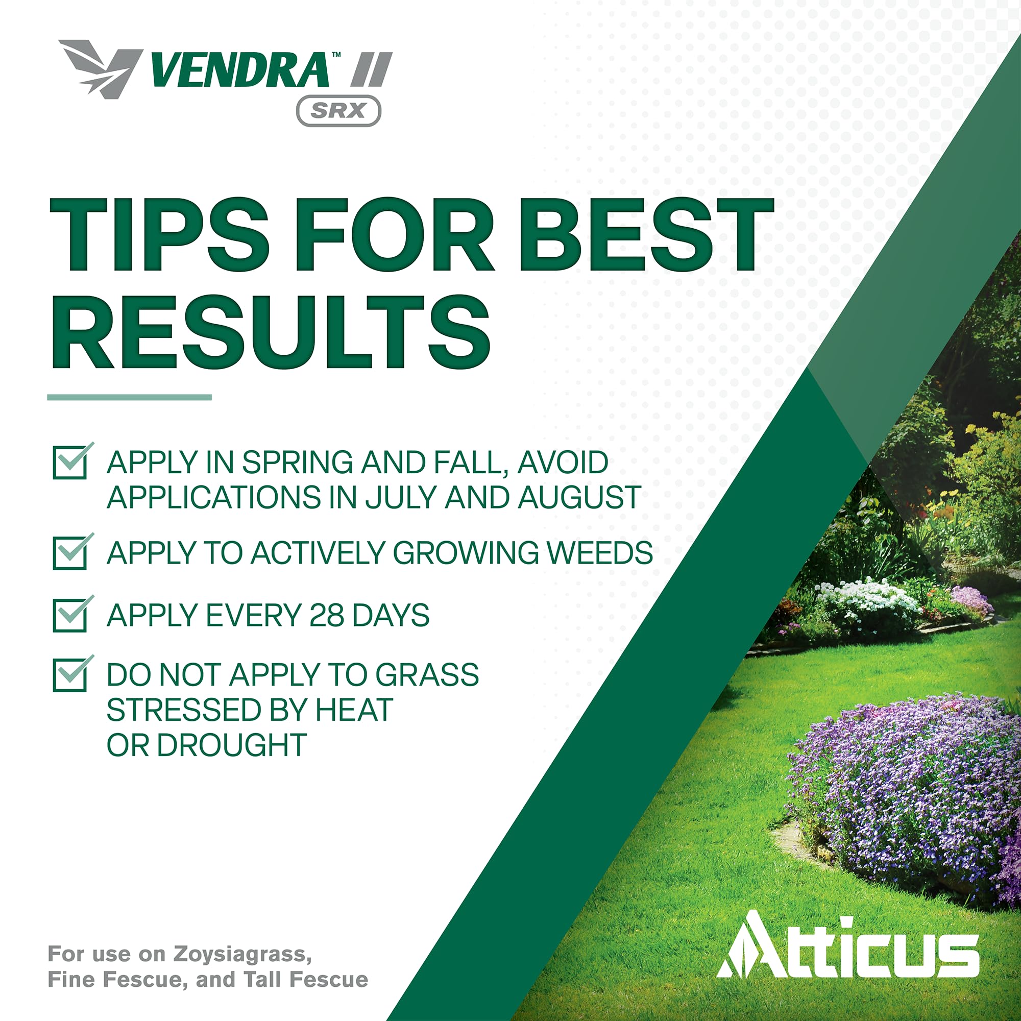 Atticus Vendra II SRX Herbicide on a garden shelf