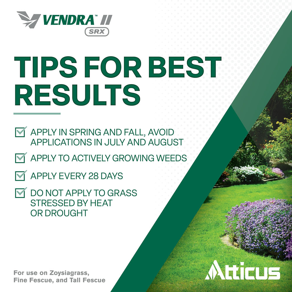 Atticus Vendra II SRX Herbicide on a garden shelf
