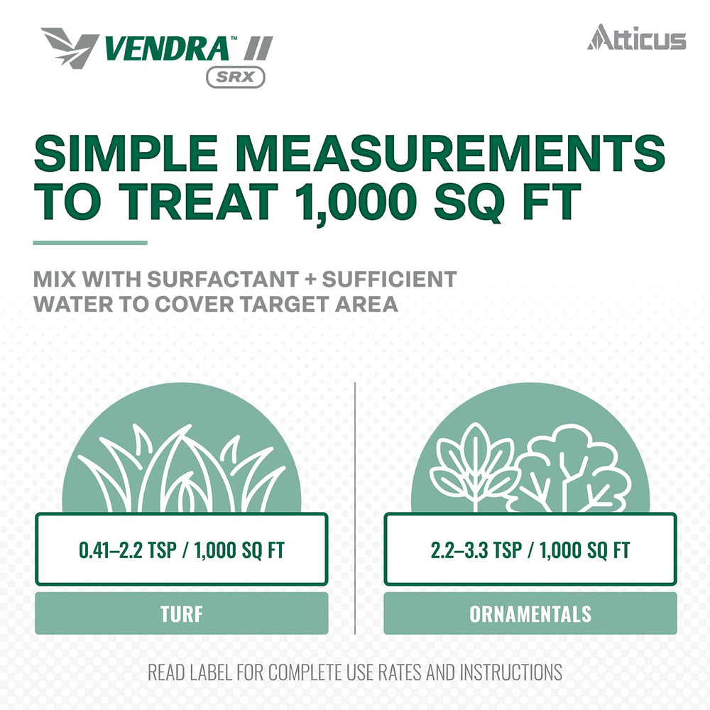 Atticus Vendra II SRX Herbicide packaging details