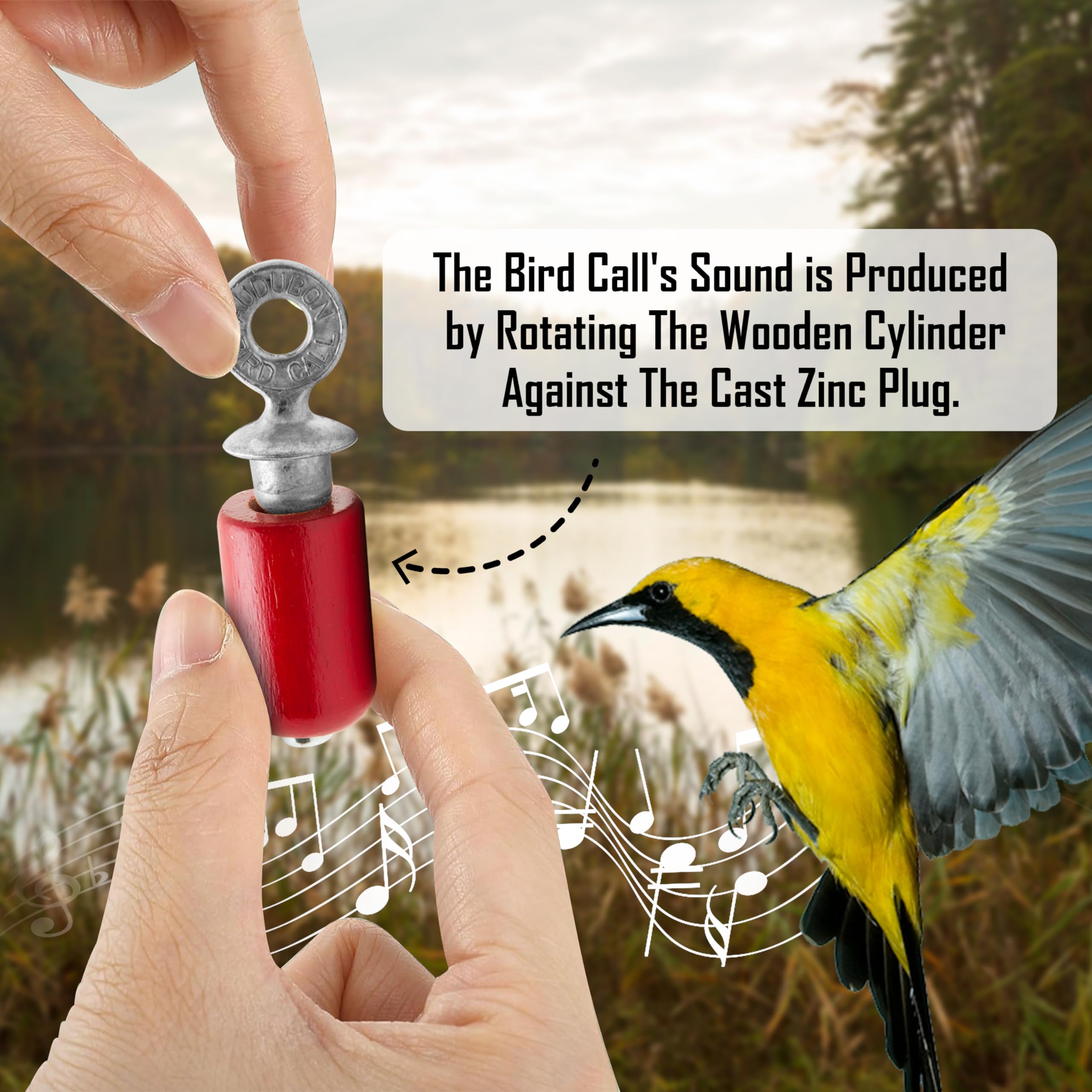 Audubon Bird Call Red Gift Pack side view