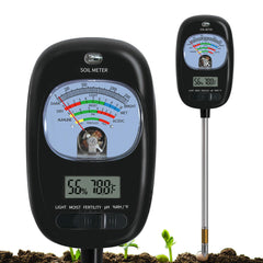 Auduto 7-in-1 Soil Test Kit front view with LCD display