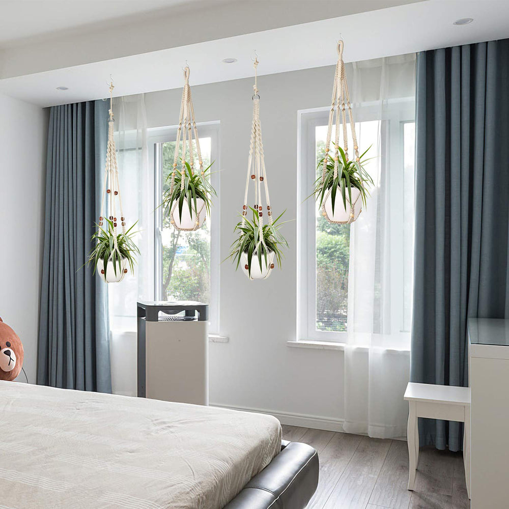 Augshy Macrame Plant Hanger hooks included in the package