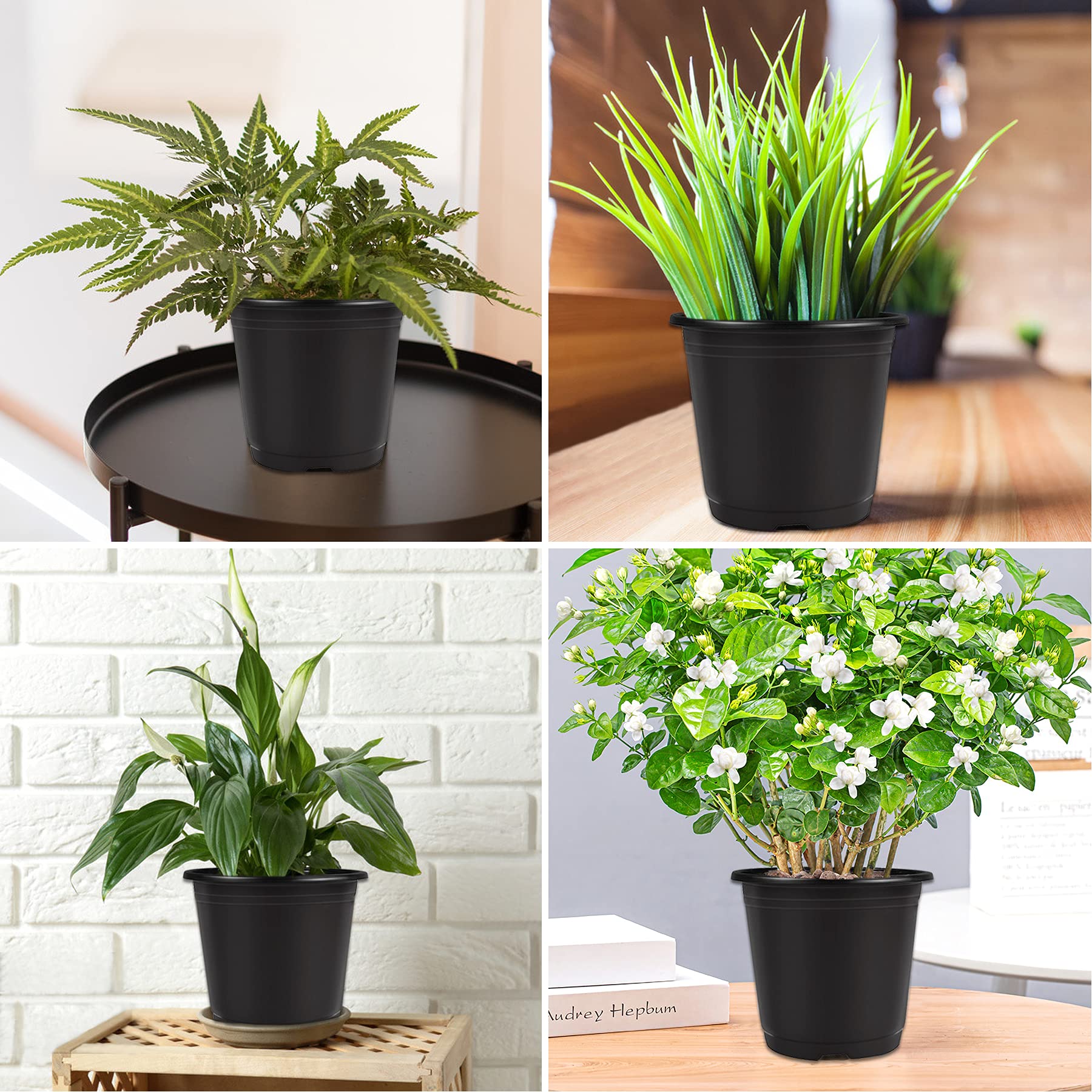Augshy nursery pots displayed in a shopping mall