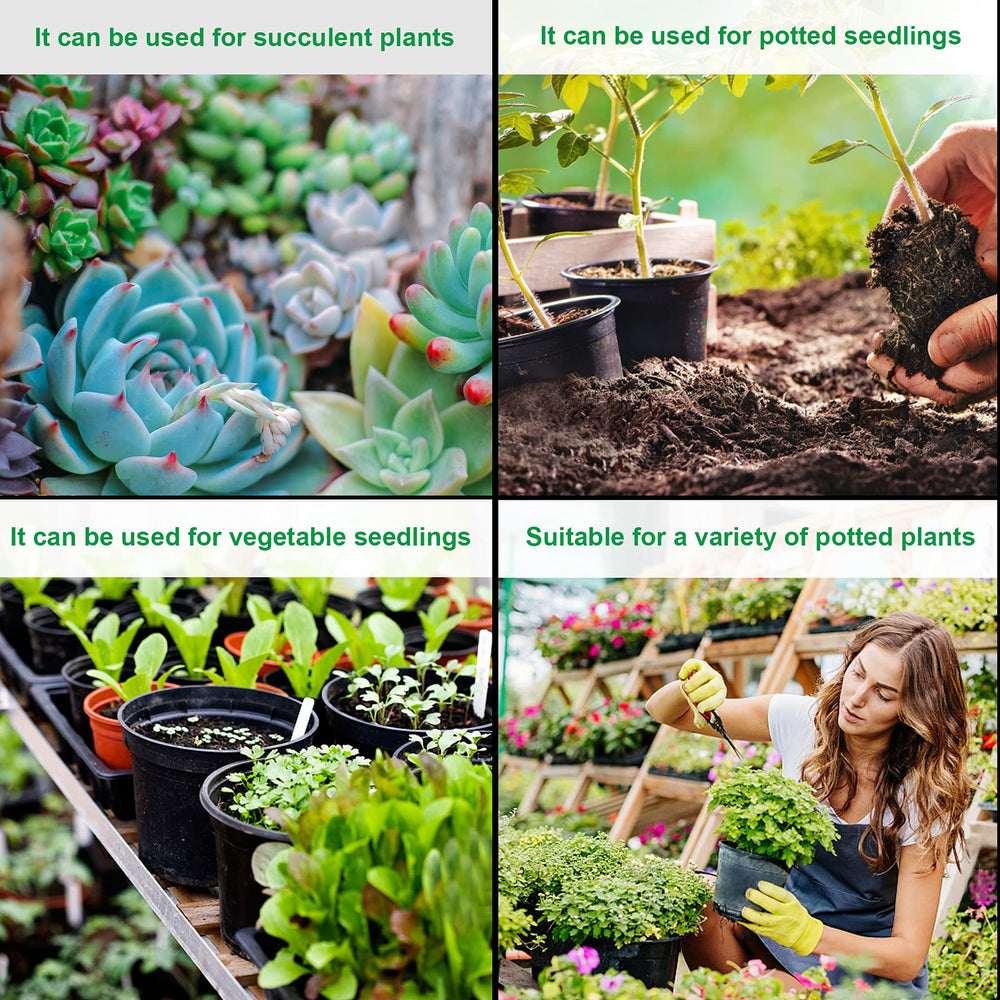 Augshy nursery pots in a home garden setup