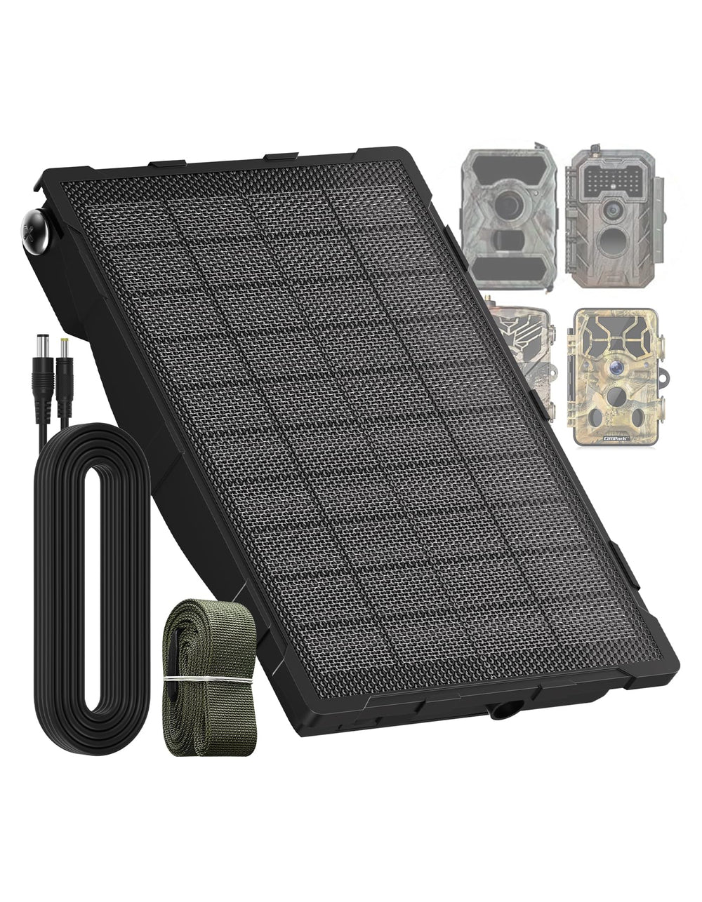 Augstci Solar Panel for Trail Camera front view