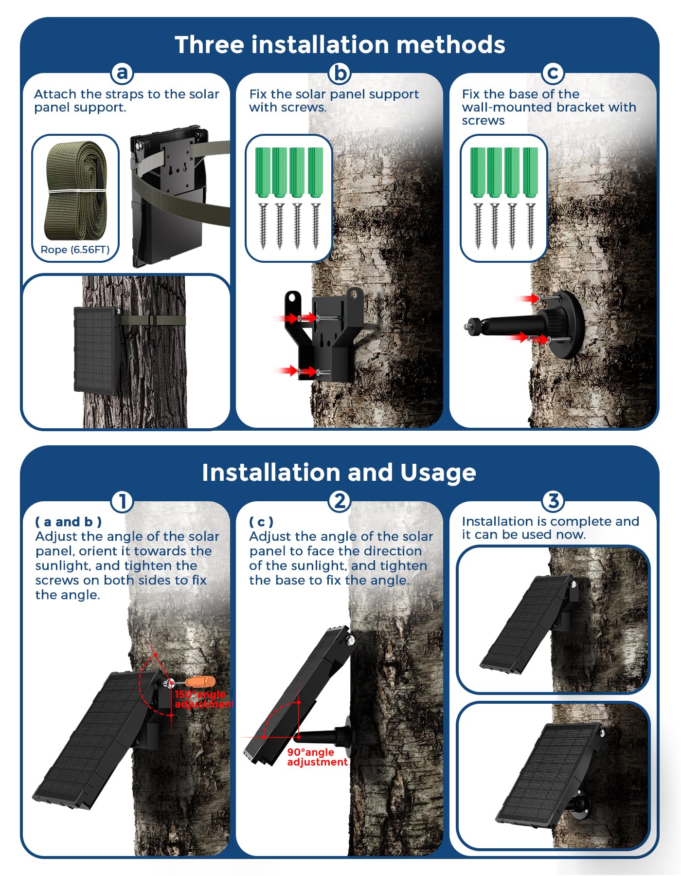 Augstci Solar Panel user manual and instructions