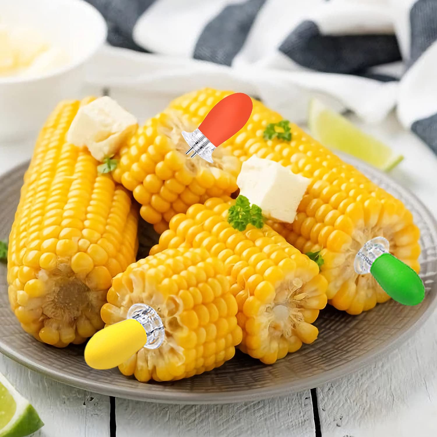 AUGSUN corn holders with ergonomic handles