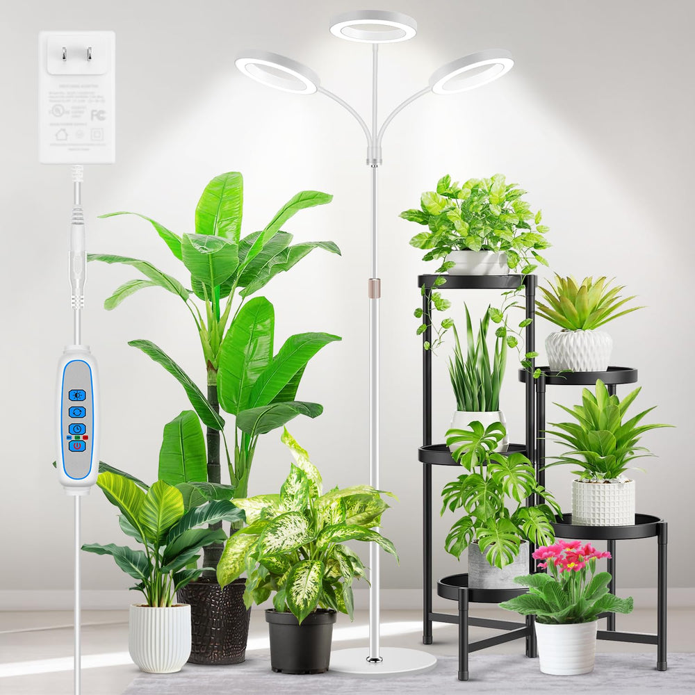 Aumtrly 3 Head Grow Light with flexible gooseneck and full spectrum LEDs