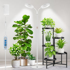 Aumtrly Large Plant Grow Light Indoor, 2 Head Full Spectrum with 68" Stand