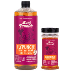 Aunt Fannie’s FlyPunch 6 oz fruit fly trap with pink cap