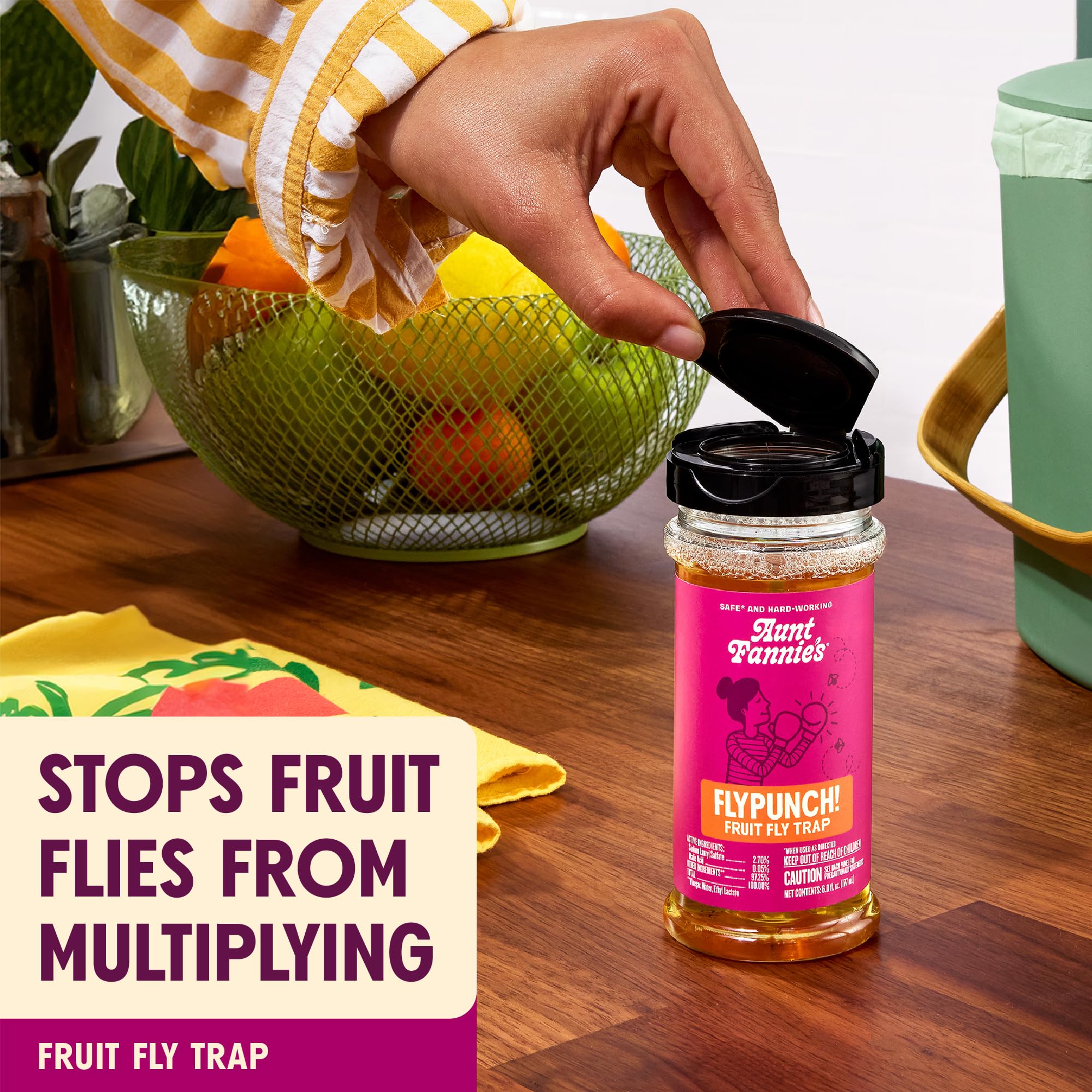 Aunt Fannie’s FlyPunch bundle displayed on a kitchen counter