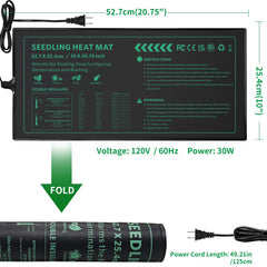 AUPETEK heat mat in use for indoor gardening