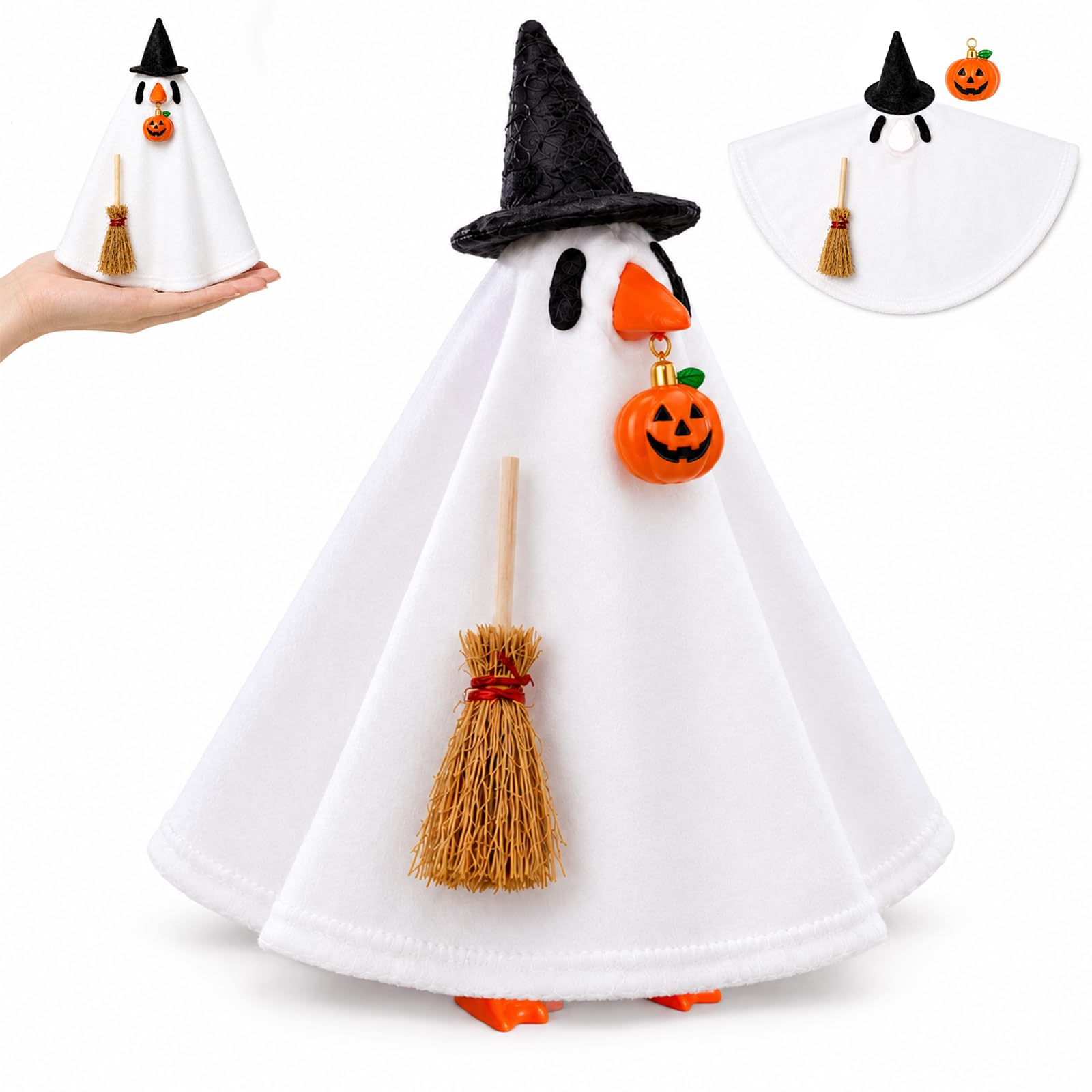 Aurexan 7-inch desk goose outfit in white costume front view