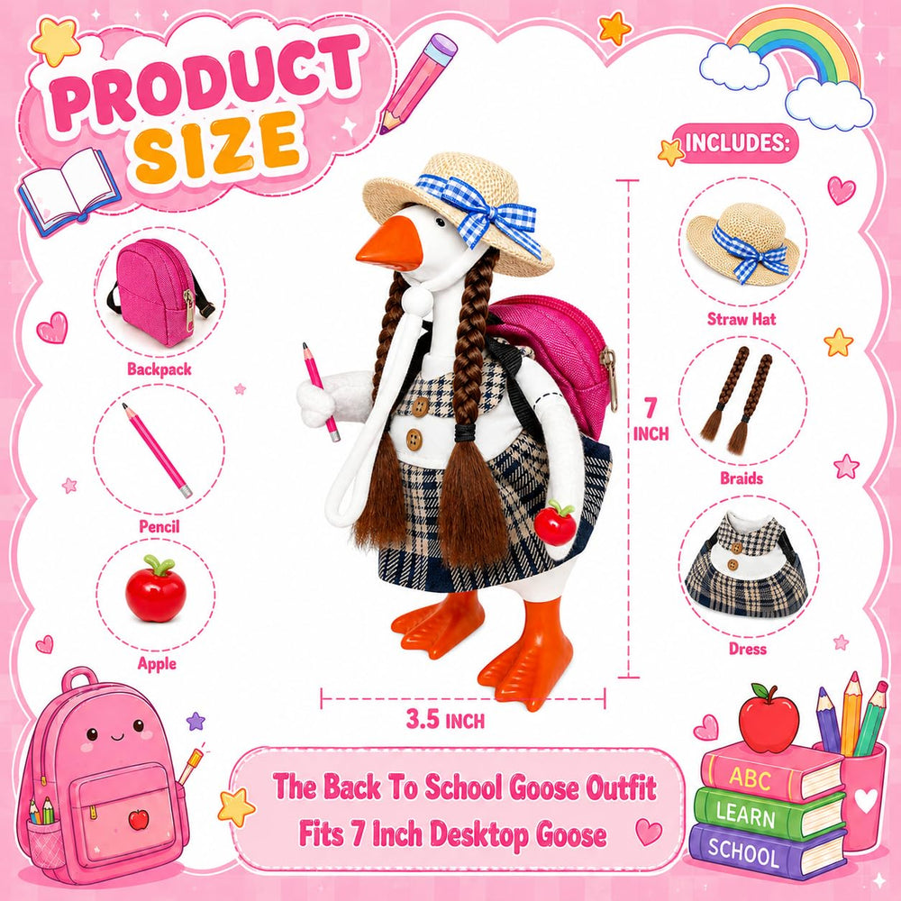 Aurexan 7 Inch Goose Outfit displayed on a desk