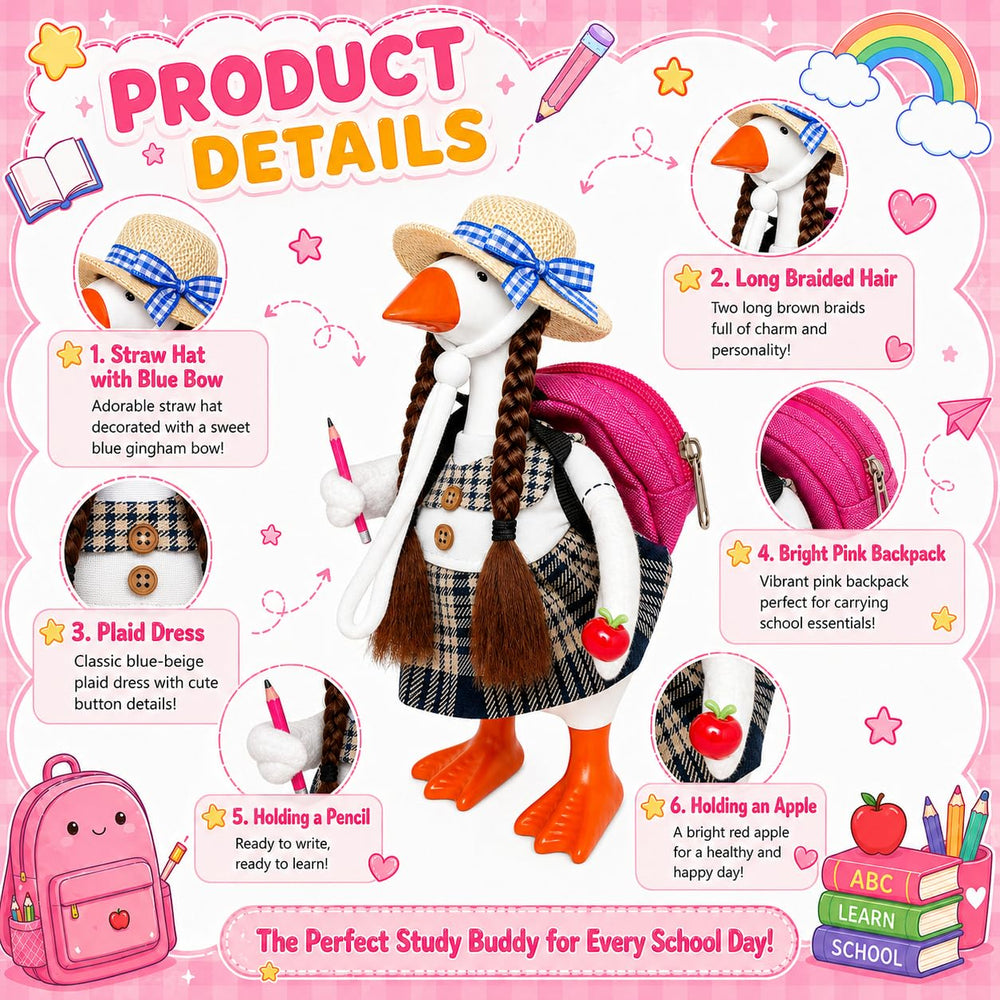 Aurexan Back to School Goose Outfit in a classroom setting