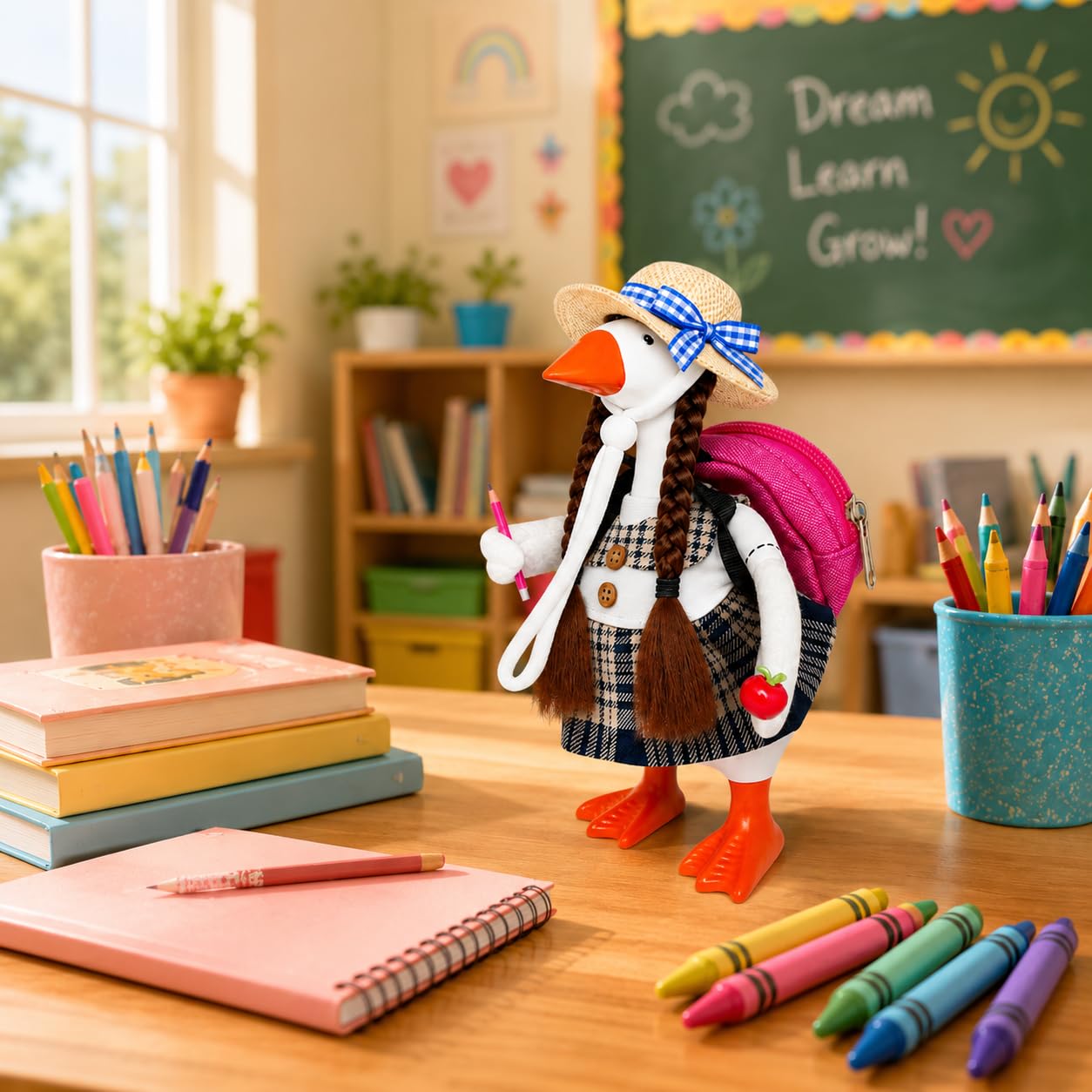 Aurexan Back to School Goose Outfit side view showcasing details
