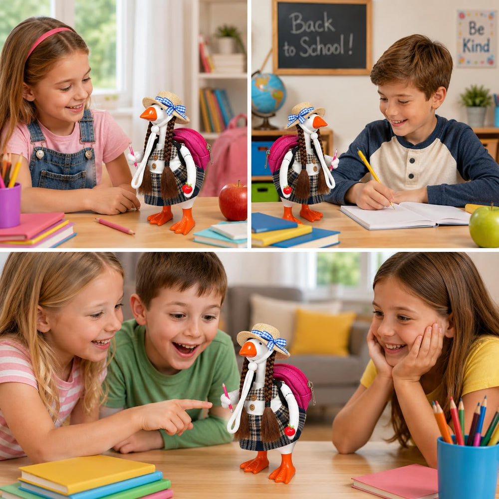 Aurexan Goose Outfit pack showing the included schoolbag