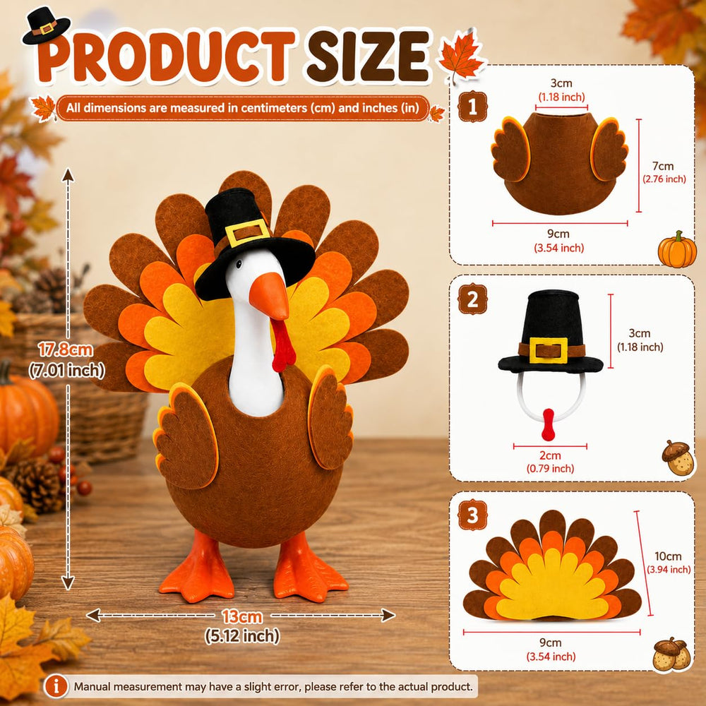 Aurexan Mini Desktop Goose Outfit for Thanksgiving