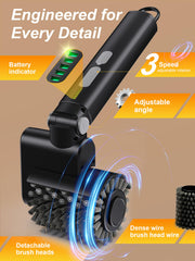 Aurviv Electric Grill Brush attachment close-up