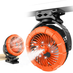 Ausic Misting Golf Cart Fan front view with water tank