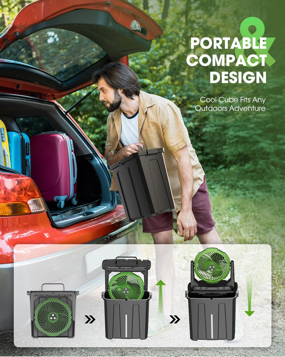 Ausic Portable Misting Fan displayed in gift-ready box