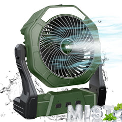 Ausic Portable Misting Fan green model front view