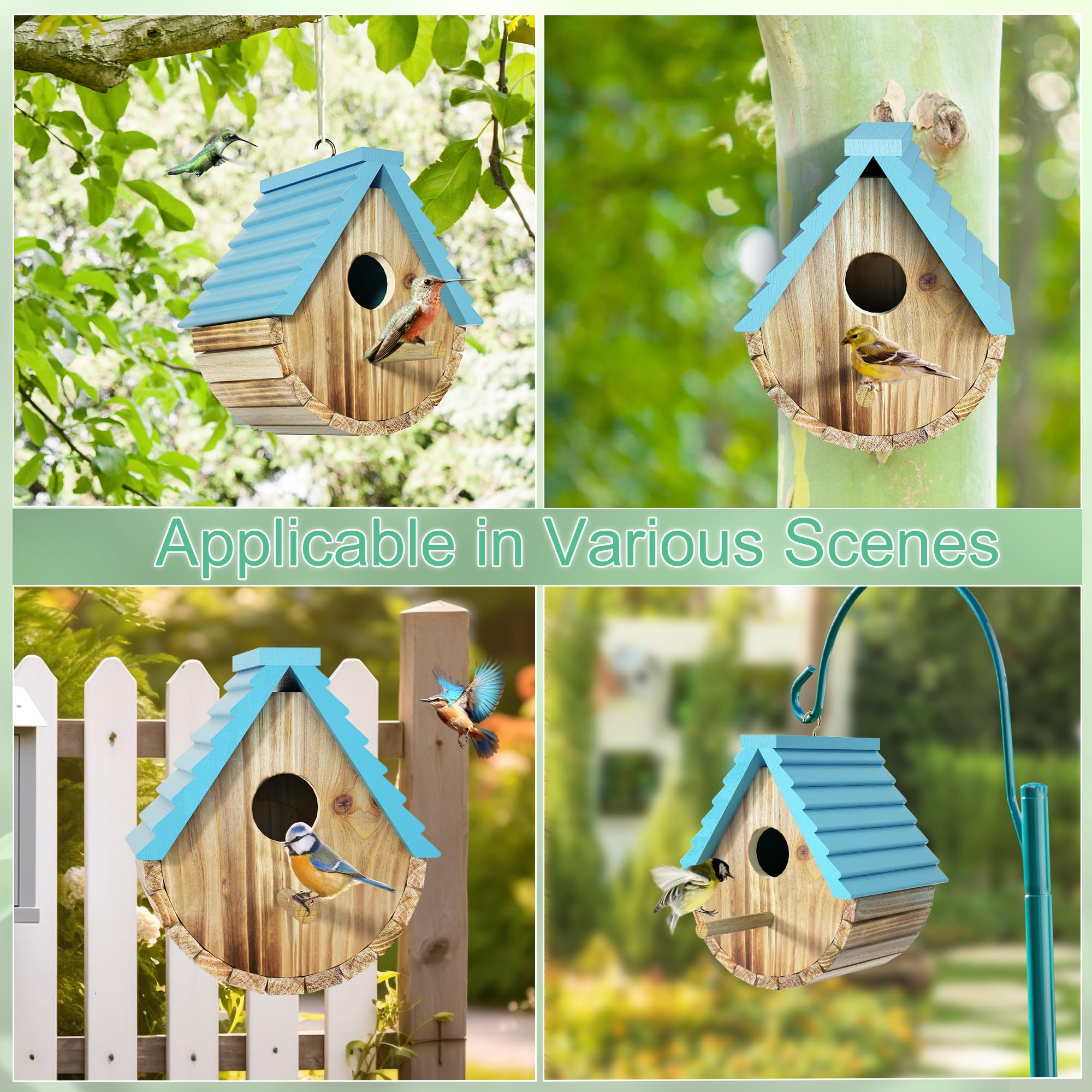 Auslar bird house with included screws for mounting