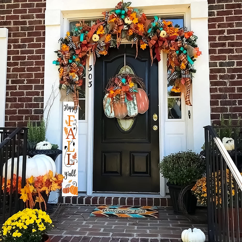 AUSTAB 47" Happy Fall Y'all sign with mounting hardware