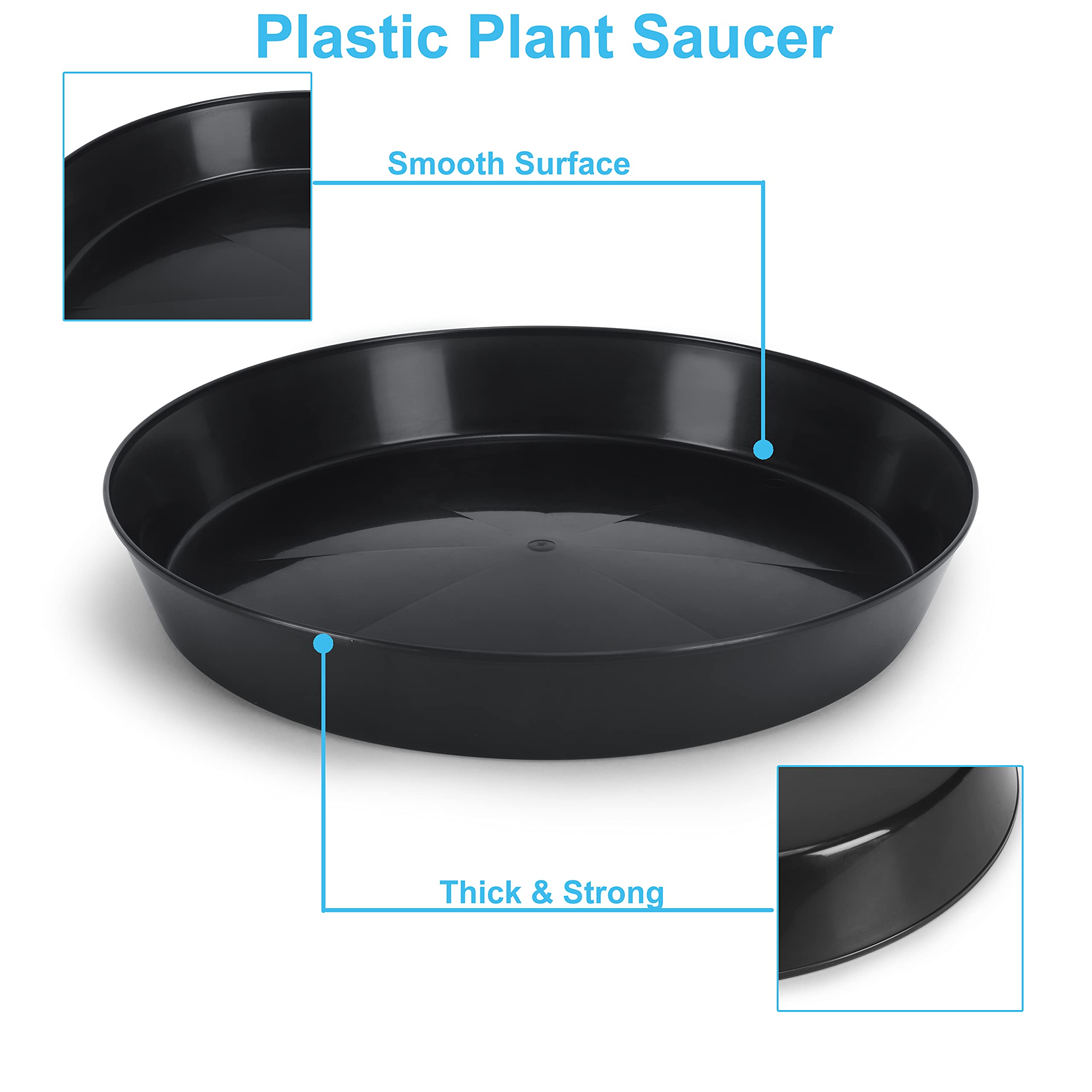 Austin Planter 16-inch saucer with plant