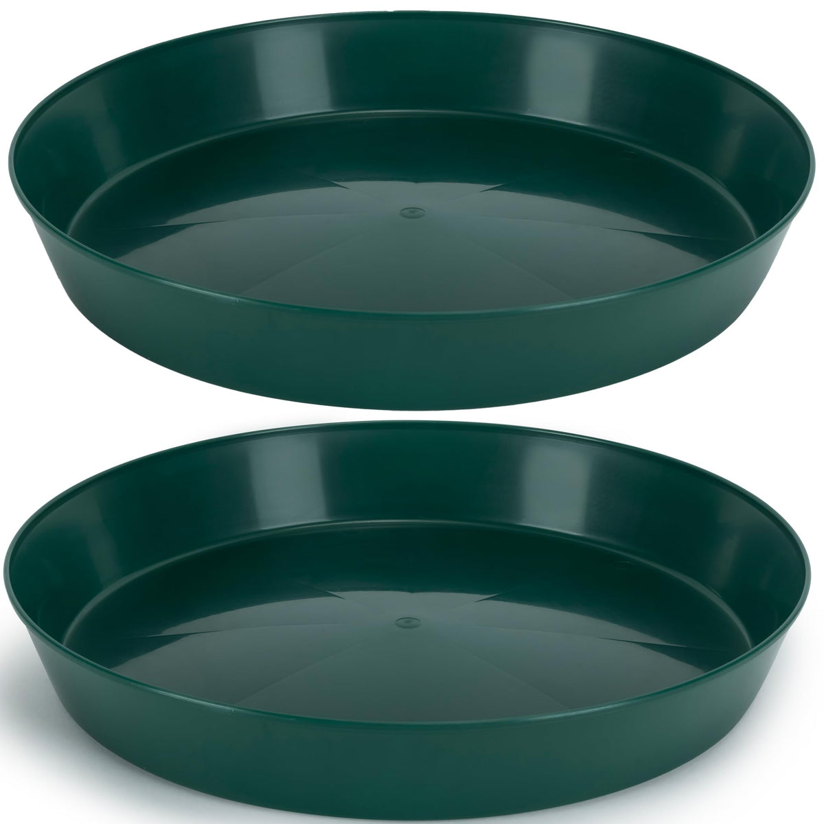 Austin Planter Saucer 16 inch dark green front view