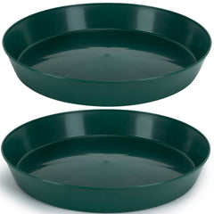 Austin Planter Saucer 16 inch dark green front view