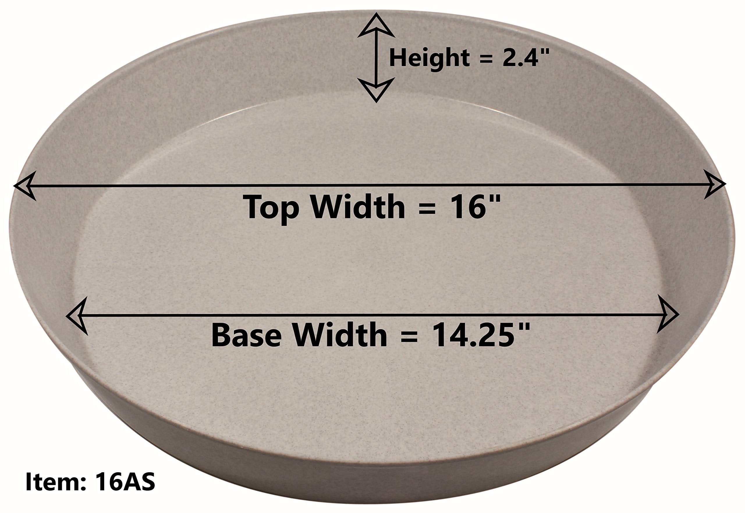 Austin Planter Saucer 16 inch dark green packaging