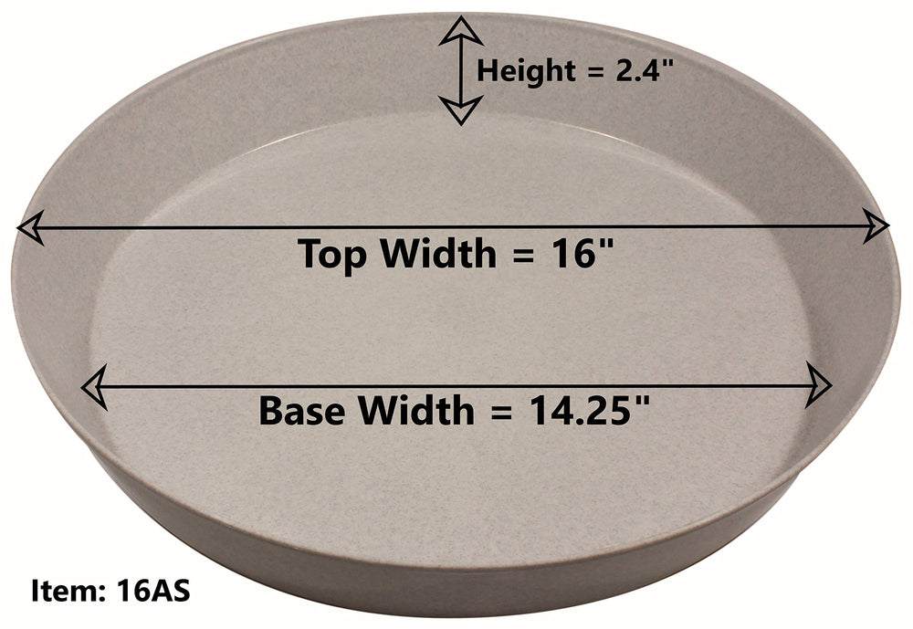 Austin Planter Saucer 16 inch dark green packaging