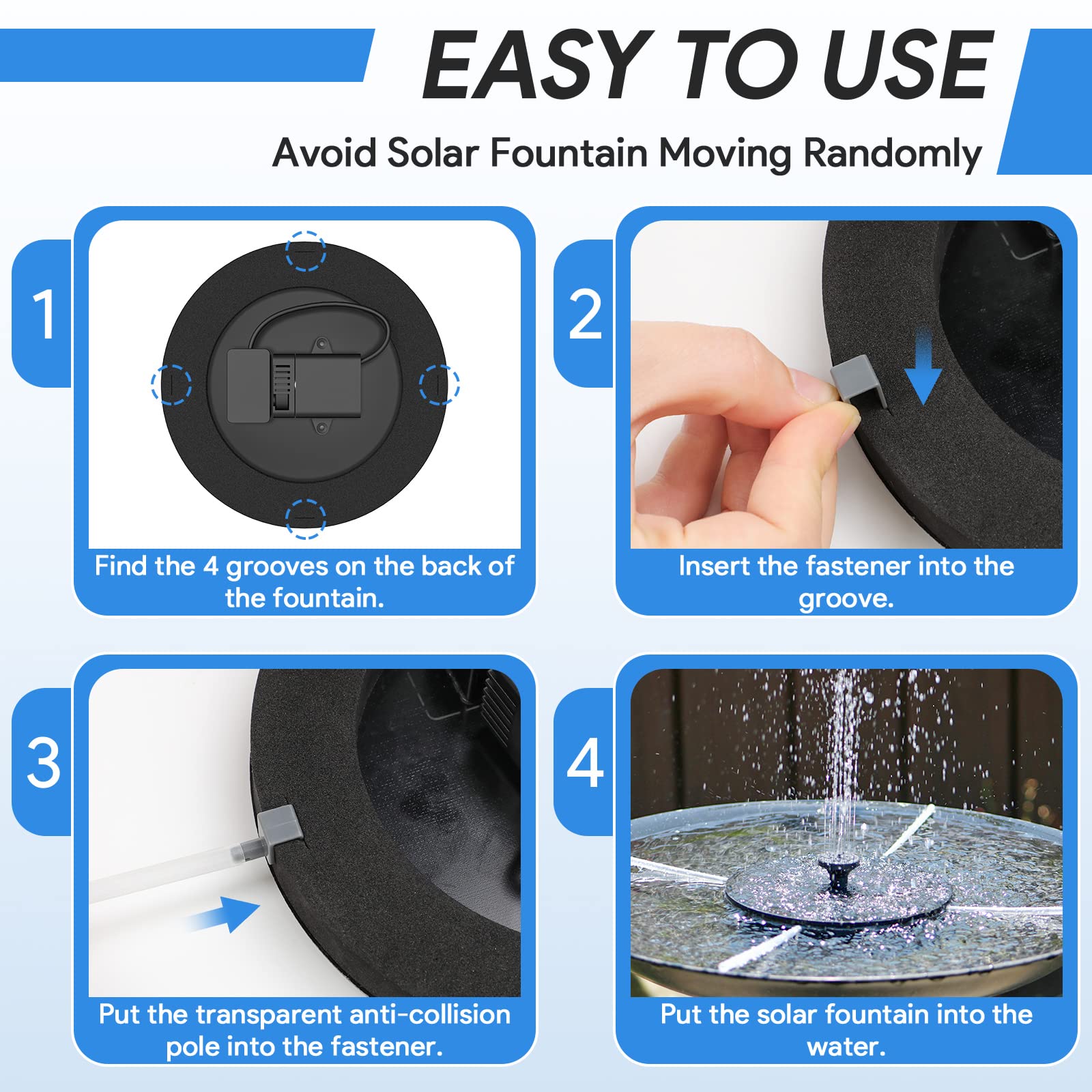 AUTGA Solar Fountain Pump 2.5W packaging