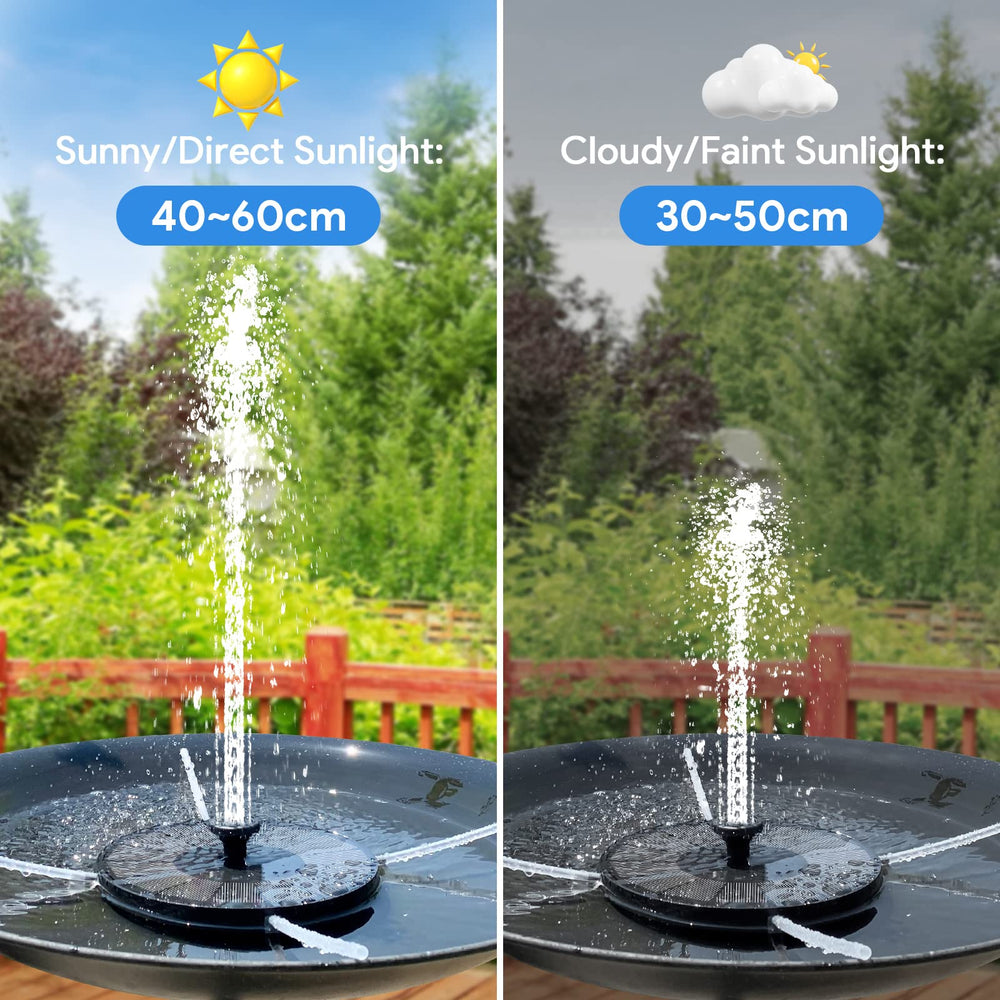 AUTGA Solar Fountain Pump 2.5W with solar panel