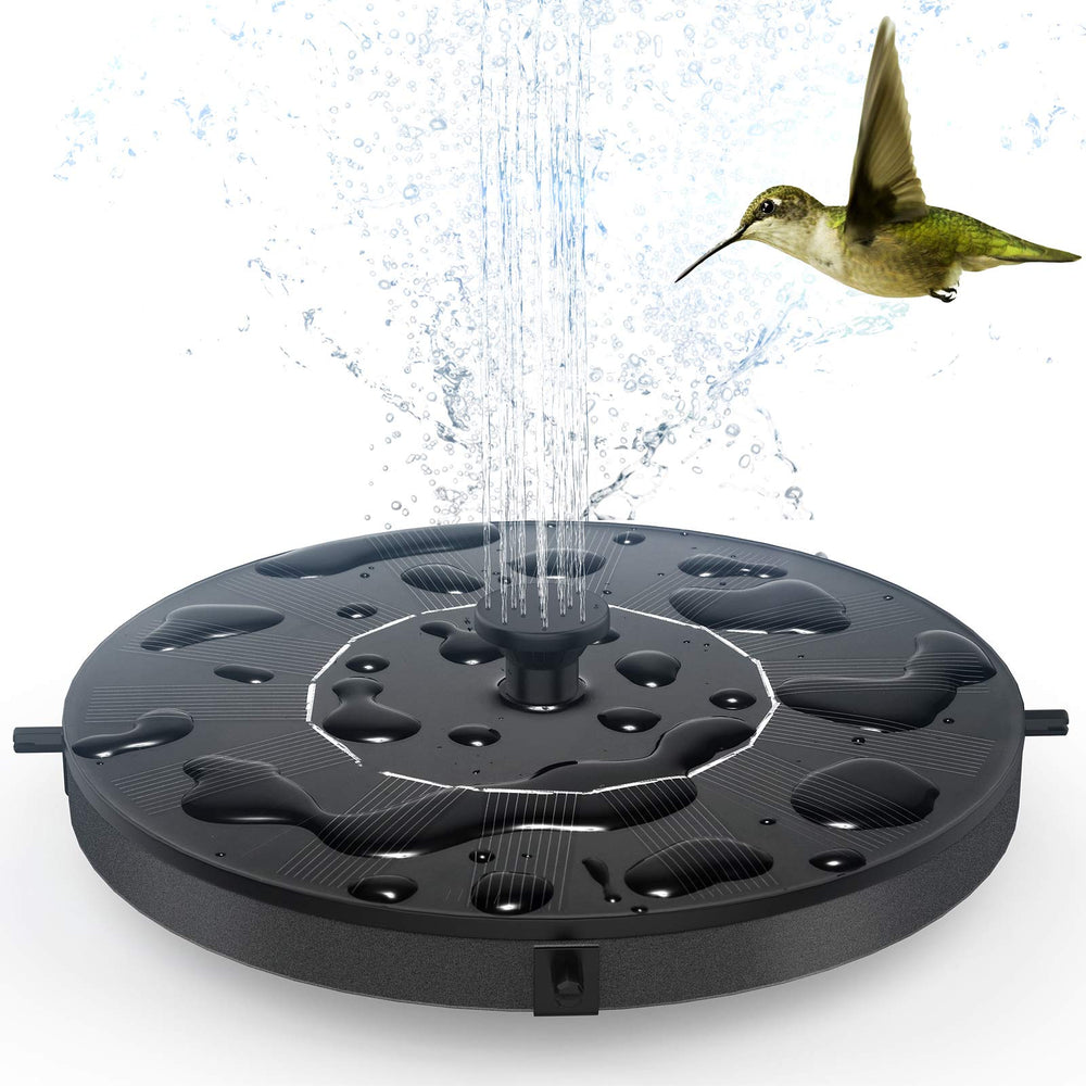 AUTGA Solar Fountain Pump front view with six nozzle heads