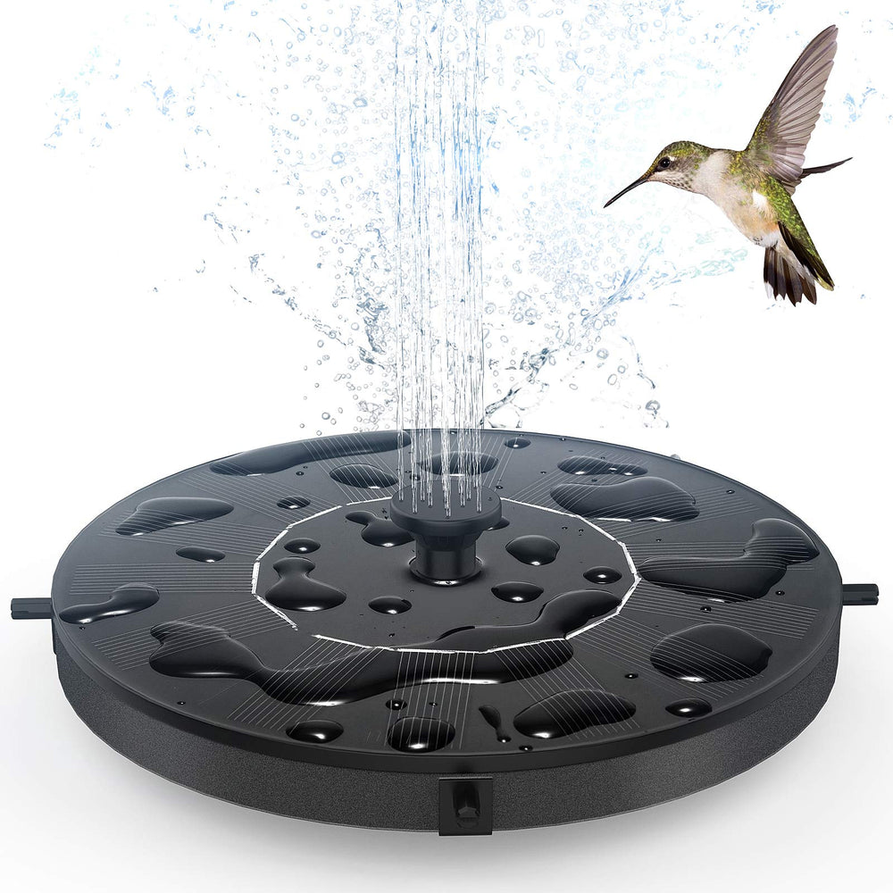 AUTGA Solar Fountain Water Pump black model front view