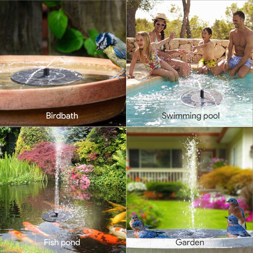 AUTGA Solar Fountain Water Pump packaging display