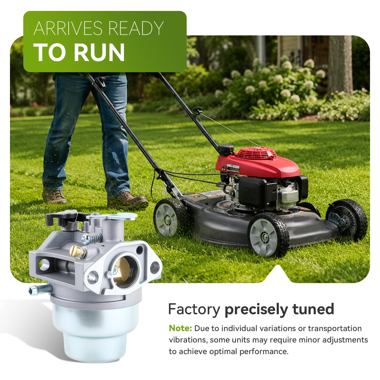 AUTOKAY GCV160 Carburetor mounted on Honda lawnmower engine