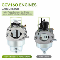 AUTOKAY GCV160 Carburetor with packaging layout displayed